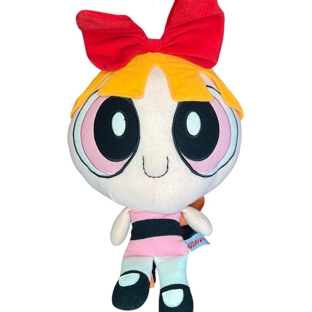 Vintage 2000 Y2K The Powerpuff Girls Blossom Plush Novelty Backpack